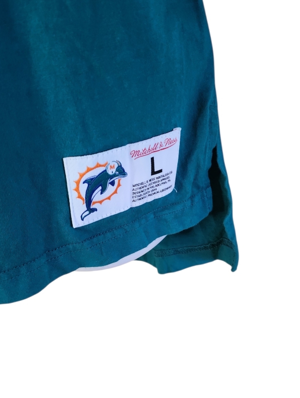 Mitchell & Ness Dan Marino Miami Dolphins Throwback Jersey Tee – Men's Large - Picture 4 of 12